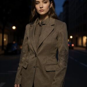 Lovestitch Grey Ladies Blazer Sz M/L